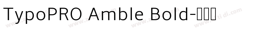 TypoPRO Amble Bold字体转换
